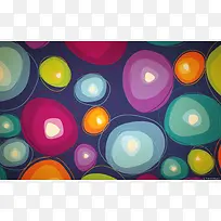 手绘彩色石头海报-空若网 手绘彩色石头海报-空若网