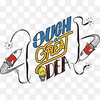 手绘火箭创意想法-空若网 手绘火箭创意想法-空若网