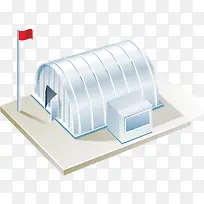 白色半圆建筑物-空若网 白色半圆建筑物-空若网