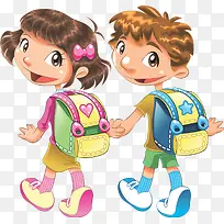 童绘上学创意画风-空若网 童绘上学创意画风-空若网