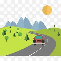 卡通风景-空若网 卡通风景-空若网