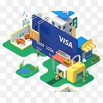 扁平化立体建筑-空若网 扁平化立体建筑-空若网