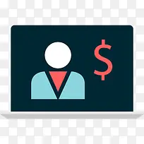 笔记本电脑图标-空若网 笔记本电脑图标-空若网