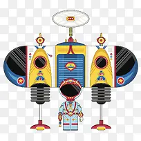宇宙飞船插画-空若网 宇宙飞船插画-空若网