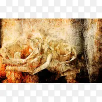 复古艺术花朵背景-空若网 复古艺术花朵背景-空若网