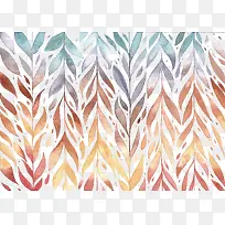 水彩树叶花纹-空若网 水彩树叶花纹-空若网