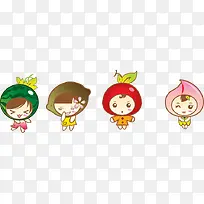 卡通水果小人-空若网 卡通水果小人-空若网