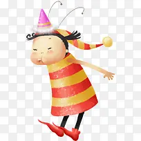 手绘卡通生日小人-空若网 手绘卡通生日小人-空若网