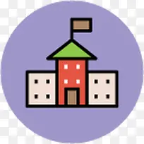 学校图标手绘学校素材-空若网 学校图标手绘学校素材-空若网
