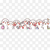 卡通手绘小人-空若网 卡通手绘小人-空若网