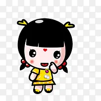 卡通可爱小人女孩-空若网 卡通可爱小人女孩-空若网