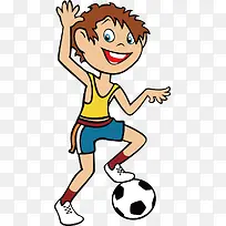 学校踢足球卡通人物-空若网 学校踢足球卡通人物-空若网