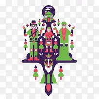 扁平化人物-空若网 扁平化人物-空若网