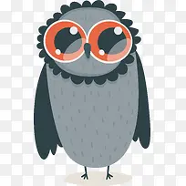 扁平化猫头鹰插画-空若网 扁平化猫头鹰插画-空若网