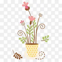 矢量粉色扁平化简单花朵-空若网 矢量粉色扁平化简单花朵-空若网