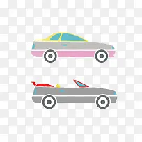 扁平化汽车矢量素材-空若网 扁平化汽车矢量素材-空若网