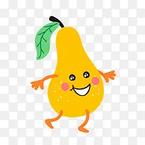 矢量卡通扁平化梨水果-空若网 矢量卡通扁平化梨水果-空若网