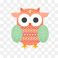 矢量卡通扁平化猫头鹰-空若网 矢量卡通扁平化猫头鹰-空若网