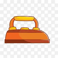 矢量卡通简洁扁平化电熨斗png-空若网 矢量卡通简洁扁平化电熨斗png-空若网