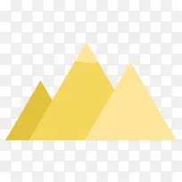 扁平化黄色三角形-空若网 扁平化黄色三角形-空若网