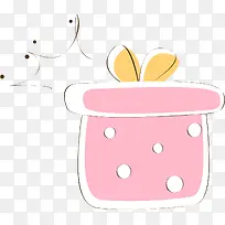 粉色手绘礼盒-空若网 粉色手绘礼盒-空若网