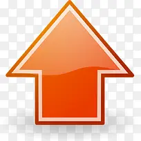 橙色向上箭头质感-空若网 橙色向上箭头质感-空若网