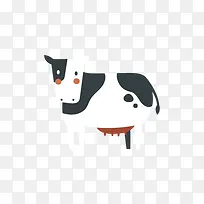 矢量卡通手绘奶牛-空若网 矢量卡通手绘奶牛-空若网