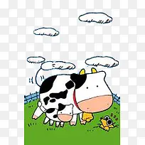 卡通可爱奶牛-空若网 卡通可爱奶牛-空若网