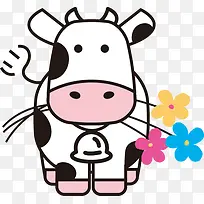 卡通可爱奶牛-空若网 卡通可爱奶牛-空若网