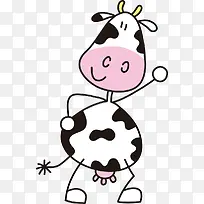 卡通可爱奶牛-空若网 卡通可爱奶牛-空若网