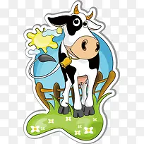 卡通创意奶牛-空若网 卡通创意奶牛-空若网