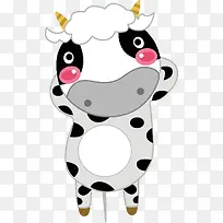 卡通可爱创意奶牛-空若网 卡通可爱创意奶牛-空若网