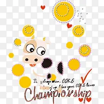 卡通可爱奶牛-空若网 卡通可爱奶牛-空若网