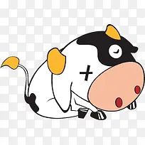 卡通可爱奶牛-空若网 卡通可爱奶牛-空若网