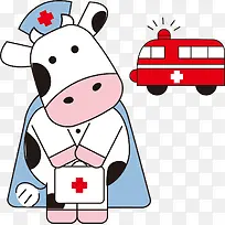 卡通可爱奶牛-空若网 卡通可爱奶牛-空若网