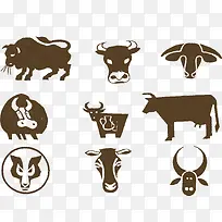 可爱奶牛装饰动物-空若网 可爱奶牛装饰动物-空若网