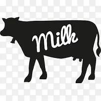 卡通手绘奶牛-空若网 卡通手绘奶牛-空若网