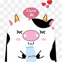 卡通可爱奶牛-空若网 卡通可爱奶牛-空若网