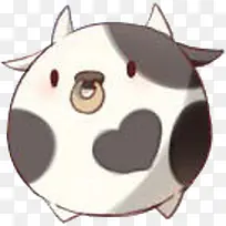 手绘卡通奶牛-空若网 手绘卡通奶牛-空若网