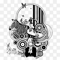 手绘线稿-空若网 手绘线稿-空若网