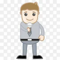 卡通男主持人形象-空若网 卡通男主持人形象-空若网