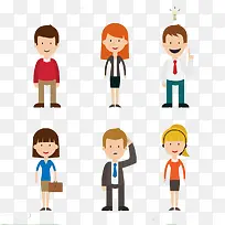 扁平化卡通形象素材-空若网 扁平化卡通形象素材-空若网