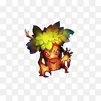 可爱卡通树精形象-空若网 可爱卡通树精形象-空若网