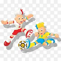 卡通足球形象-空若网 卡通足球形象-空若网