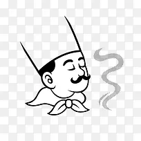 卡通手绘 厨师 卡通形象-空若网 卡通手绘 厨师 卡通形象-空若网
