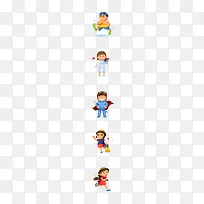 扁平化卡通形象素材-空若网 扁平化卡通形象素材-空若网