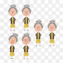 扁平化卡通形象素材-空若网 扁平化卡通形象素材-空若网