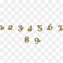 花纹数字-空若网 花纹数字-空若网
