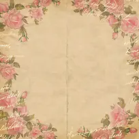 粉色花朵花边背景-空若网 粉色花朵花边背景-空若网