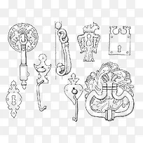 配饰手绘线稿-空若网 配饰手绘线稿-空若网